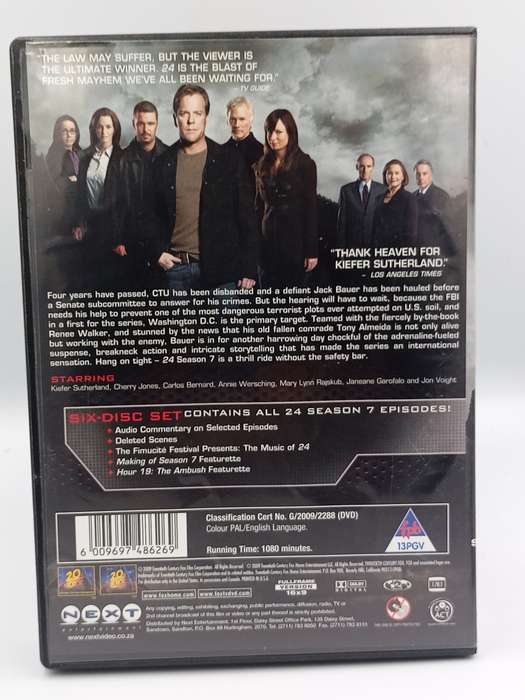 24 Season 7 DVDs - Keifer Sutherland