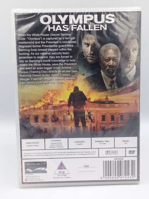Olympus Has Fallen DVD - Gerard Butler, Aaron Eckhart & Morgan Freeman