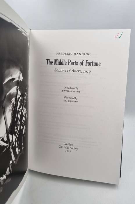 The Middle Parts of Fortune - Frederic Manning | Somme and Ancre,1916 | Folio Society