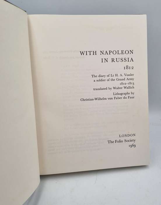 With Napoleon in Russia 1812 - Heinrich Vossler  | Folio Society