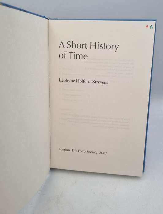 A Short History of Time - Leofranc Holford-Strevens   | Folio Society