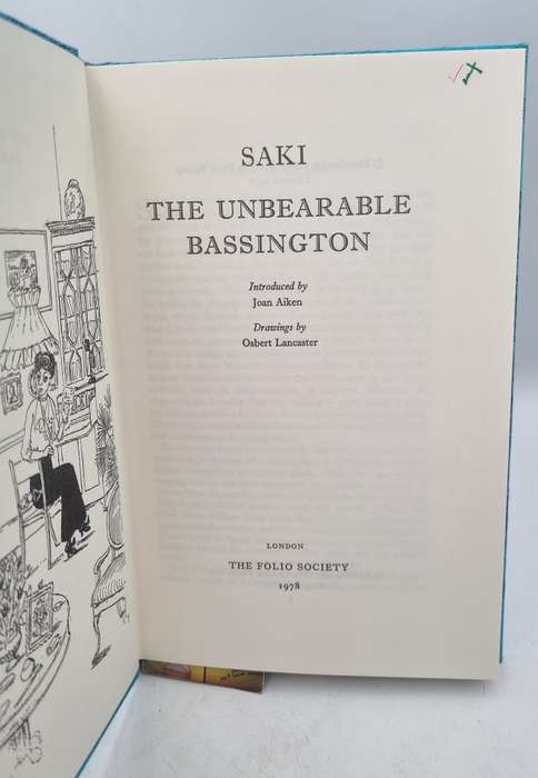 The Unbearable Bassington - Saki   | Folio Society
