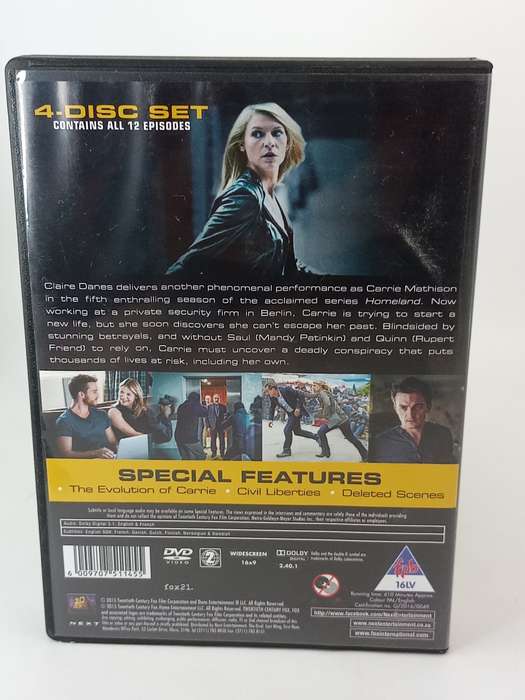 Homeland The Complete Fifth Season DVDs