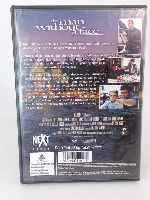 The Man Without a Face DVD - Mel Gibson