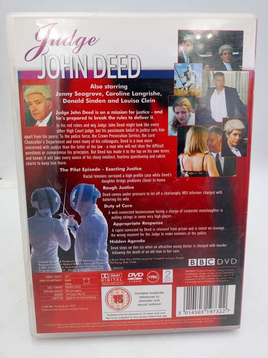 Judge John Deed Pilot Episode & Series One DVDs