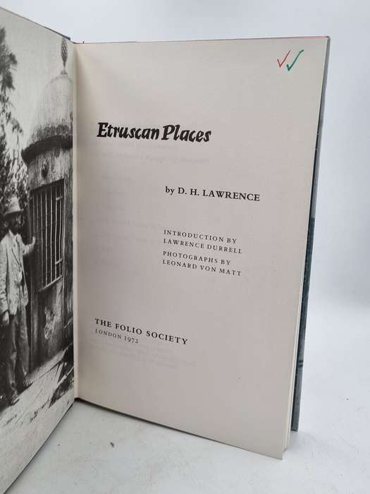 Etruscan Places - D H Lawrence | Photographs by Leonard Von Matt | Folio Society