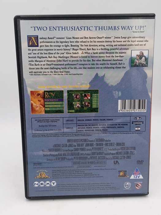 Rob Roy DVD - Liam Neeson & Jessica Lange
