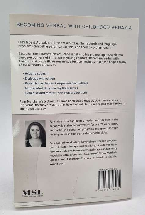 Becoming Verbal With Childhood Apraxia: New Insights on Piaget for Today's Therapy by Pam Marshalla
