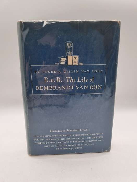 R.V. R. The Life of Rembrandt Van Rijn by Hendrik Willem Van Loon 1939 | Rembrandt Illustrations