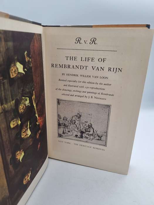 R.V. R. The Life of Rembrandt Van Rijn by Hendrik Willem Van Loon 1939 | Rembrandt Illustrations