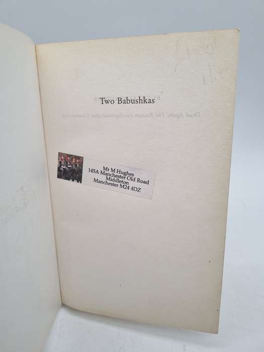 Two Babushkas: How My Grandmothers Survived Hitler's War and Stalin's Peace  Front Cover Masha Gesse