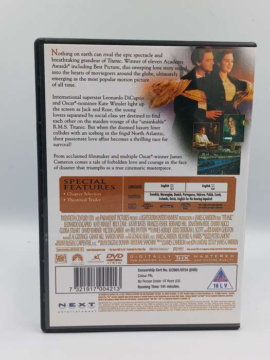 TITANIC DVD - Leonardi DiCaprio & Kate Winslet