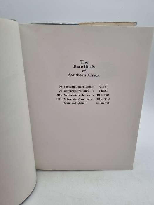 The Rare Birds of Southern Africa by PA Clancey