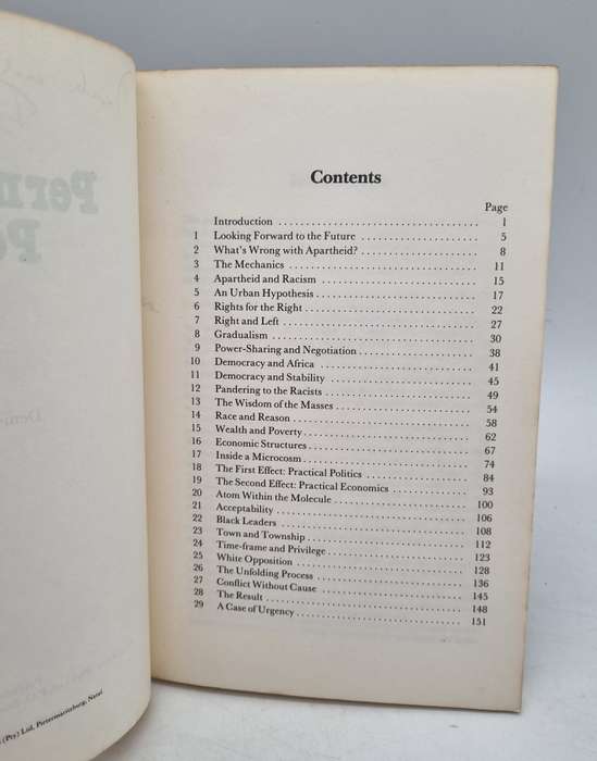 Permanent Peace by Denis Beckett | Signed Copy 1985