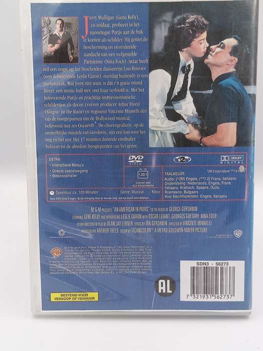 An American in Paris DVD - Gene Kelly, Leslie Caron