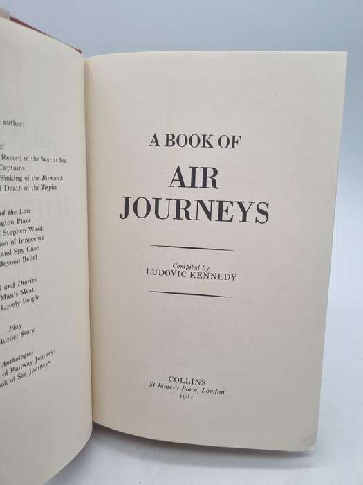 A Book of Air Journeys by Ludovic Kennedy
