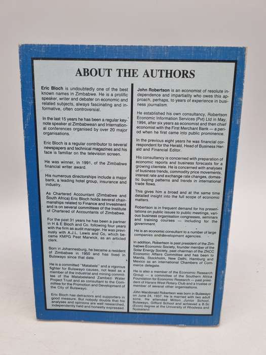 Zimbabwe: Facing the Facts ~ An Economic Dialogue between Eric Bloch and John Robertson 1996