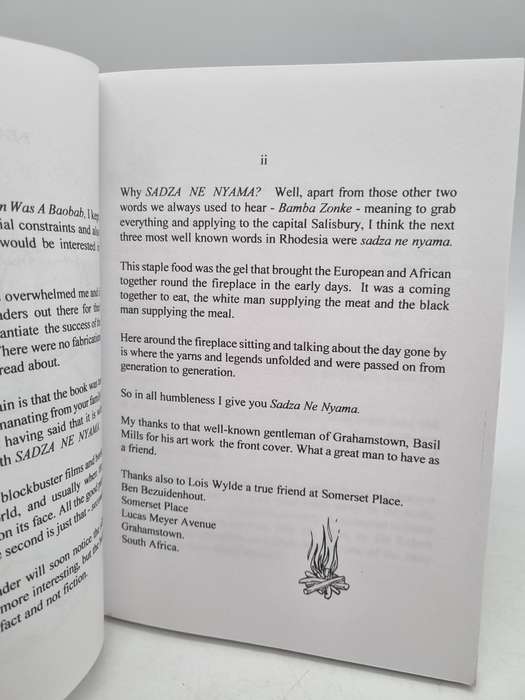 Sadza ne Nyama ~ More Stories of a Rhodesian Family by Ben Bezuidenhout | Scarce Signed