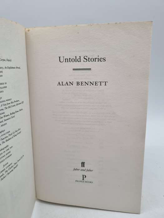 Untold Stories - Alan Bennett