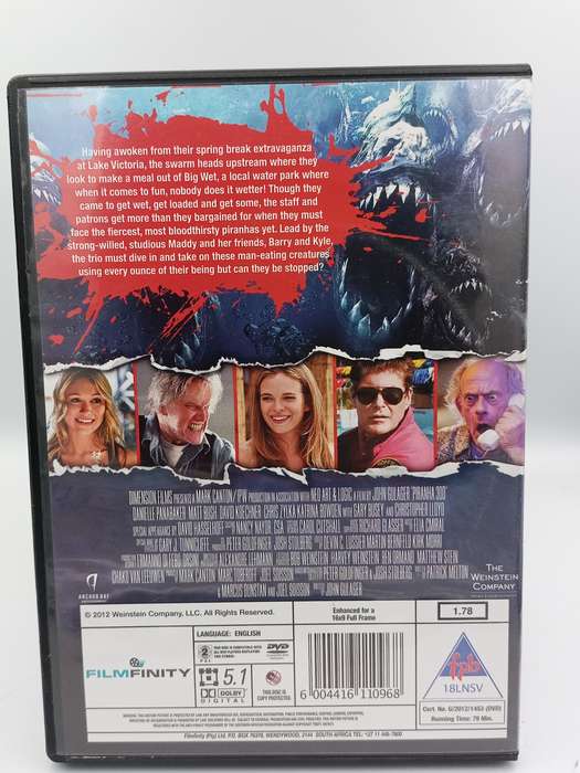 Piranha 3DD DVD
