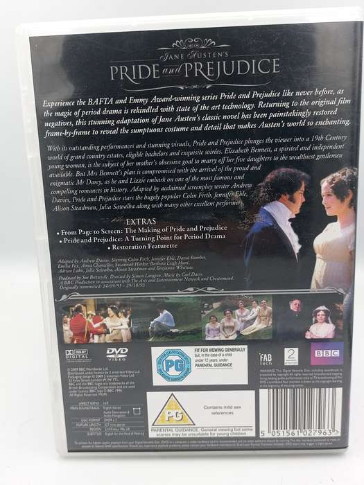 Pride and Prejudice DVD - Colin Firth, Jennifer Ehle