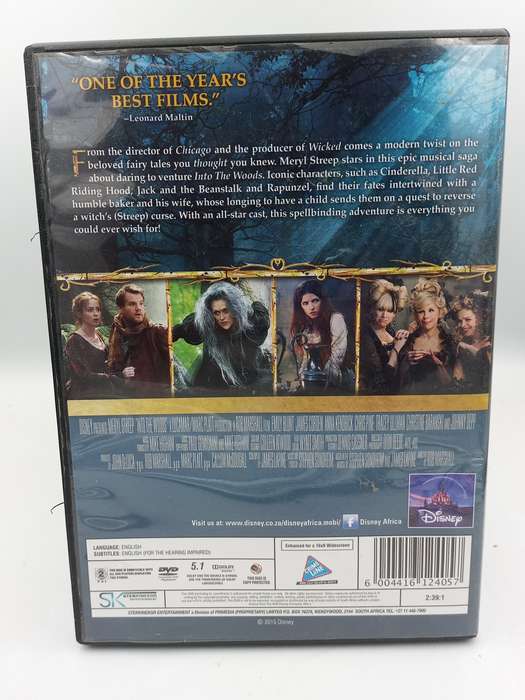 Into the Woods DVD - Meryl Streep, Emily Blunt, James Corden, Anna Kendrick, Chris PIne & Johnny Dep