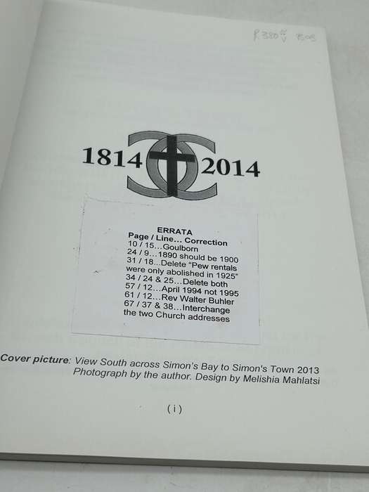 The Six Saints of Simons Town 1814-2014 by Boet Dommisse | Scarce Signed Copy No 8