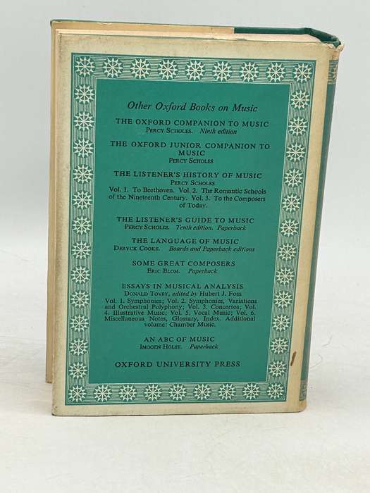 The Concise Oxford Dictionary of Music by Percy A Scholes 1968 Hardback