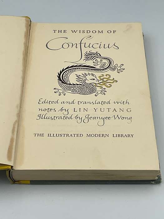 The Wisdom of Confucius - Lin Yutang Illustrated Modern Library 1943 in Slipcase