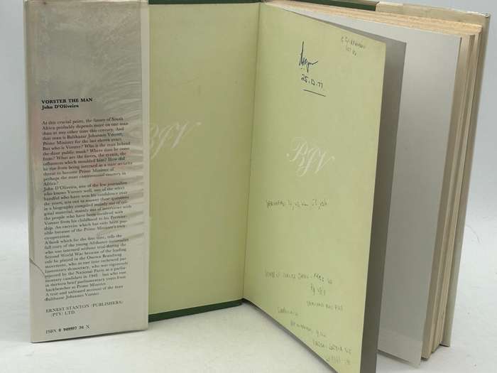 Vorster - The Man by John D'Oliveira | Signed