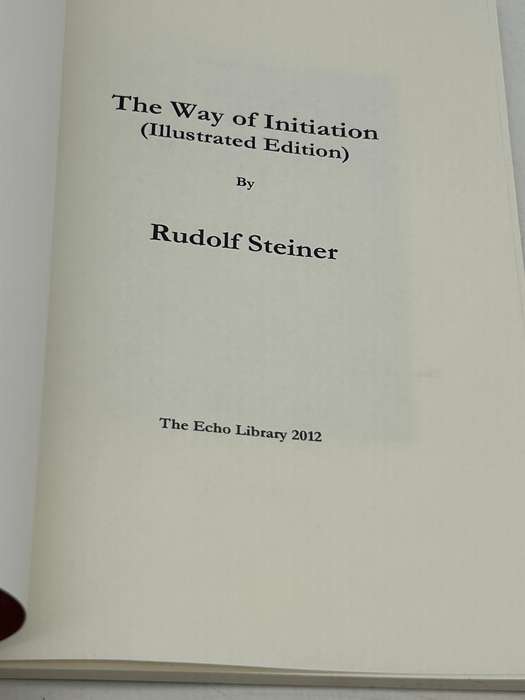 The Way of Initiation by Rudolf Steiner | Illustrated Edition 2012