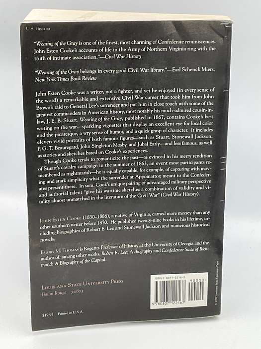 Wearing of the Gray: Being Personal Portraits, Scenes and Adventures of the War by John Cooke