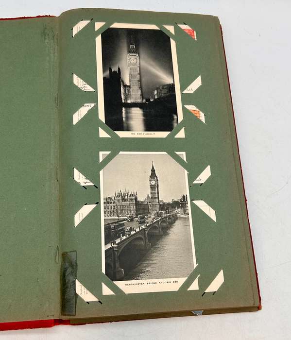 Vintage Postcard Album with Colourful British, European and American Postcards