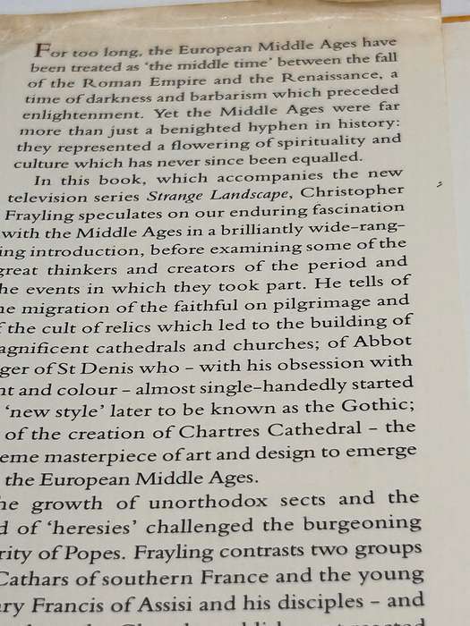 Strange landscape. A Journey Through the Middle Ages ~ Christopher Frayling