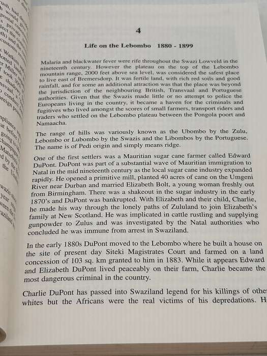 Big Bend - A History of the Swaziland Bushveld by Peter J Gosnell  2001