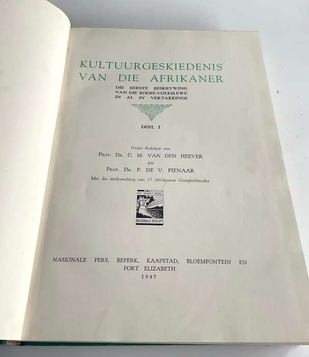 Kultuurgeskiedenis van die Afrikaner . Deel 1 - 2