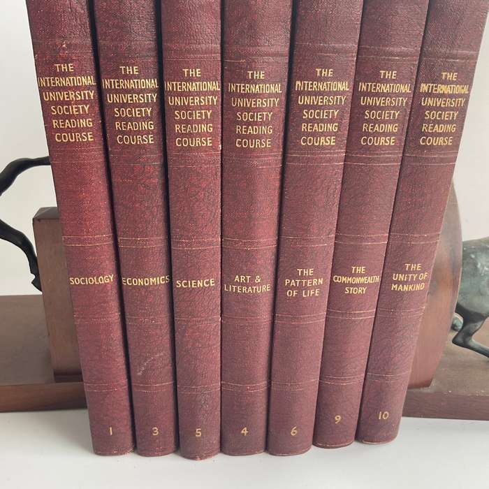 International University Society Reading Course 7 Volumes ~ Great Vintage Decor Books