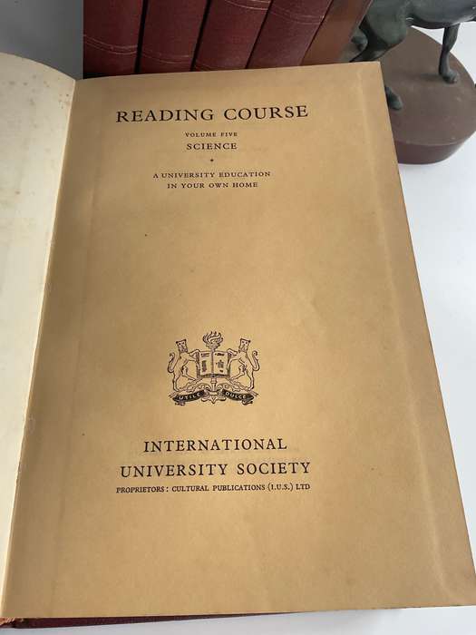 International University Society Reading Course 7 Volumes ~ Great Vintage Decor Books