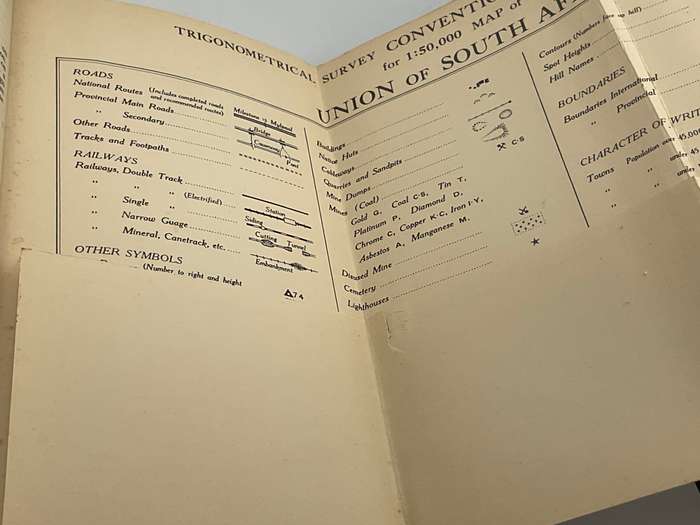 Union Of South Africa - Notes On Map Reading General Staff, UDF Defence Headquarters Pretoria 1940