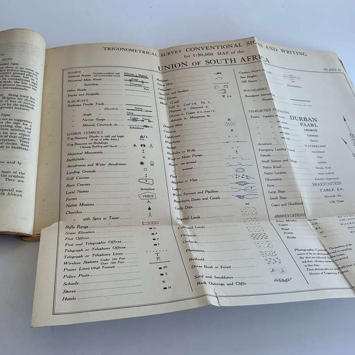 Union Of South Africa - Notes On Map Reading General Staff, UDF Defence Headquarters Pretoria 1940