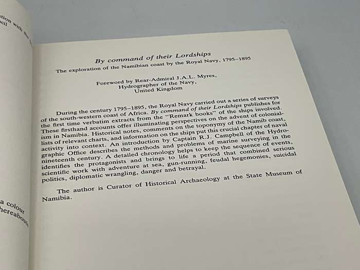 By Command of their Lordships by Jill Kinahan | Royal Navy Exploration of the Namibian Coast
