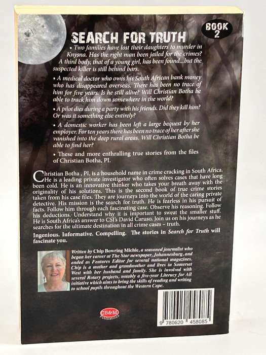 Search For Truth Book 2  by Chip Michie  Signed | Intriguing True Crime Cases Christian Botha PI