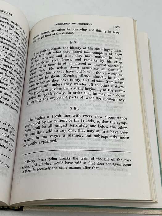 Organon of Medicine Samuel Hahnemann | B.Jain Publishers 1997 New Delhi | Homeopathy
