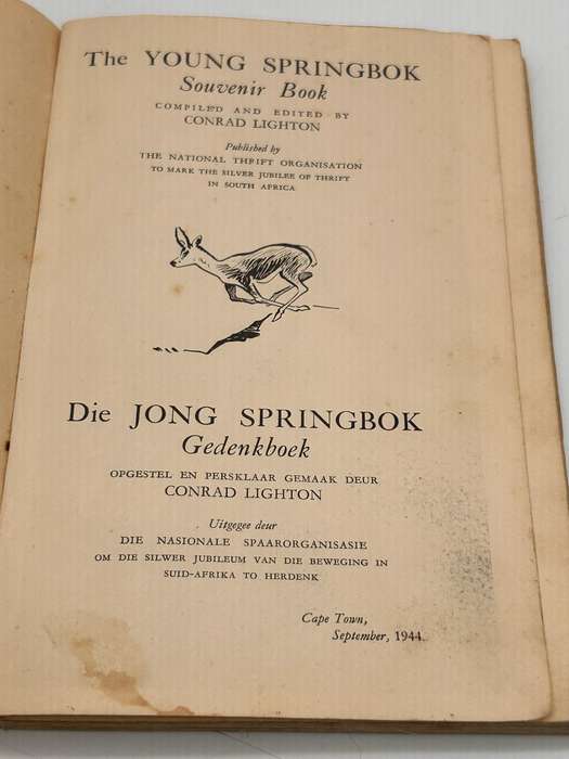 The Young Springbok Souvenir Book | Die Jong Springbok Gedenkboek