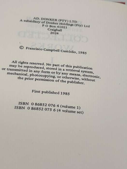 Roy Campbell: Collected Works 2 Vols | First Edition 1985