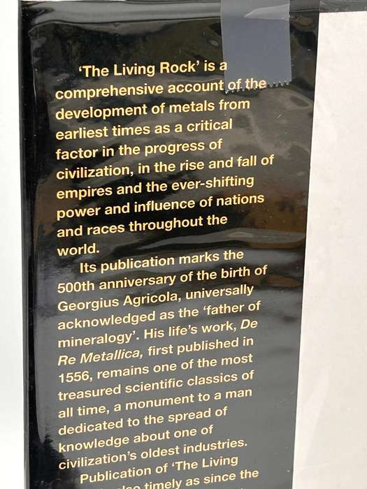 The Living Rock: The Story of Metals Since Earliest Time and .... AJ Wilson First Edition 1994