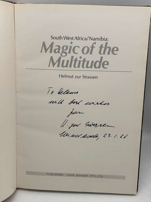 South West Africa/Namibia: Magic of the multitude - Helmut Zur Strassen | Signed & inscribed