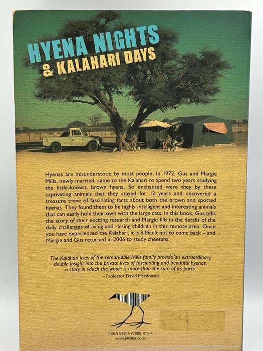 Hyena Nights and Kalahari Days by Gus and Margie Mills