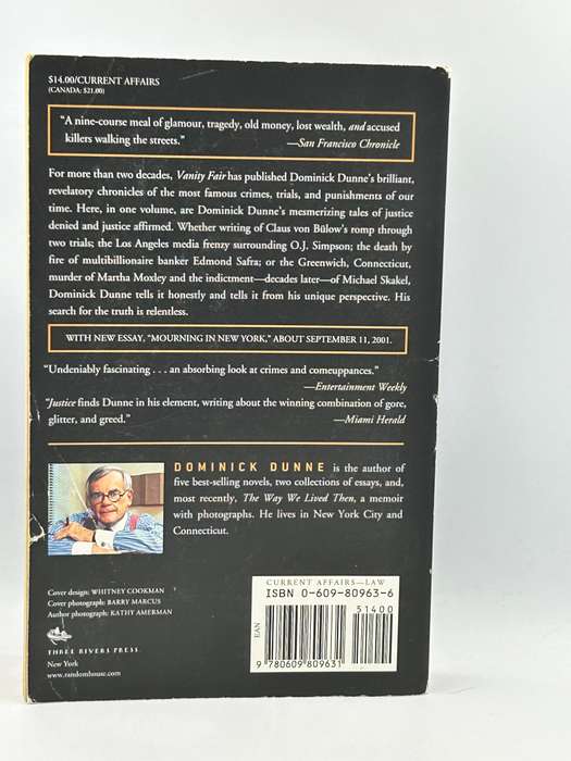 Dominick Dunne : Justice: Crimes, Trials, and Punishments