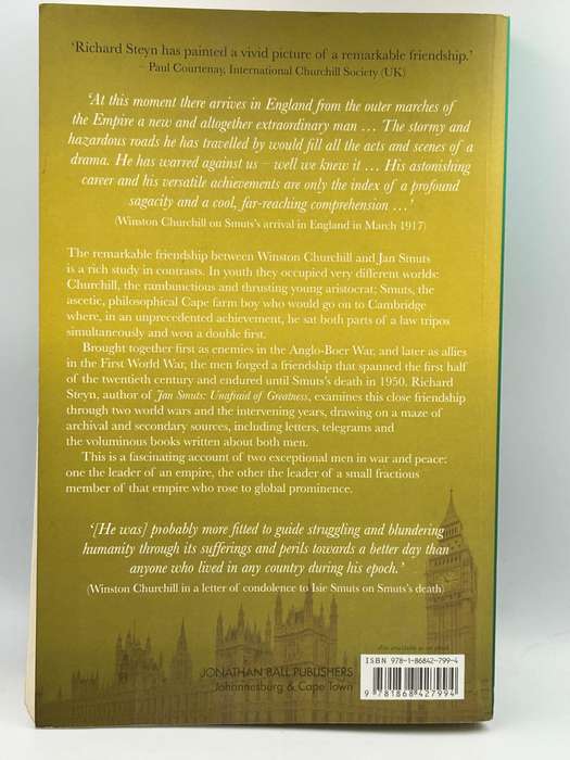 Churchill and Smuts ~ The Friendship by Richard Steyn